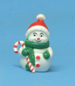 Dollhouse Miniature Snowman, Assorted Designs, 3/4"H